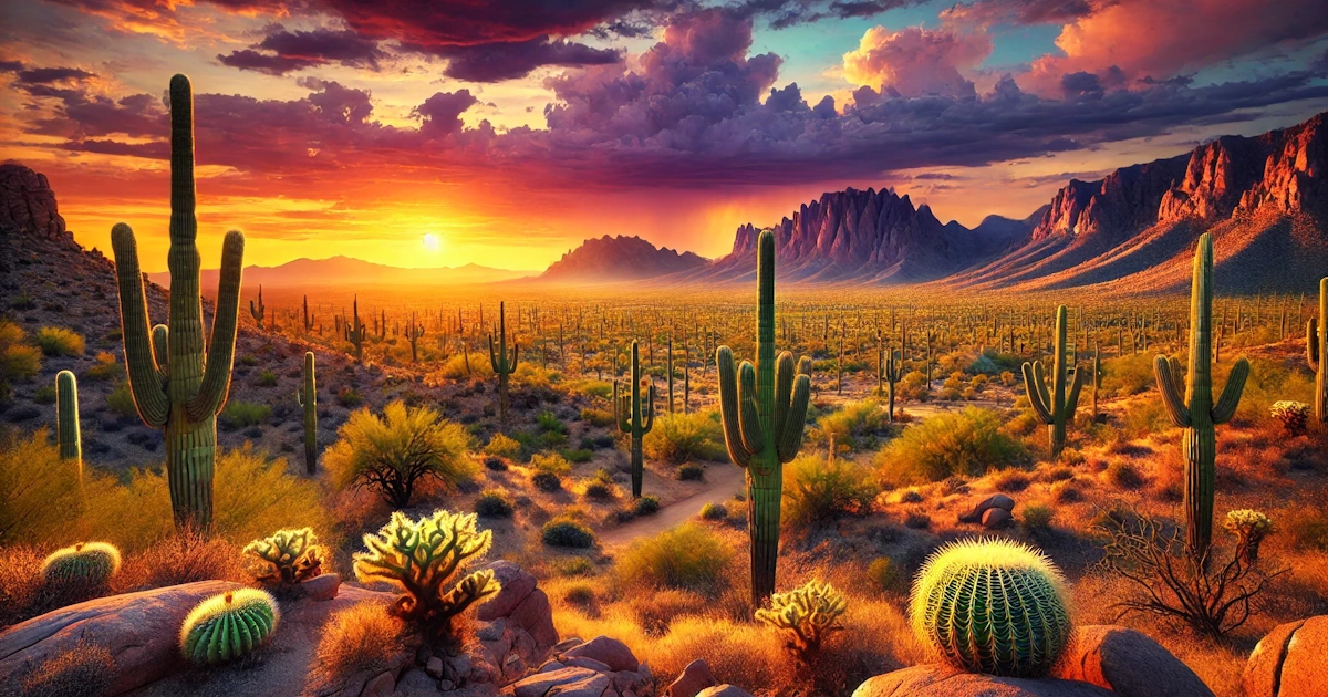 Scenic view of Scottsdale desert landscape